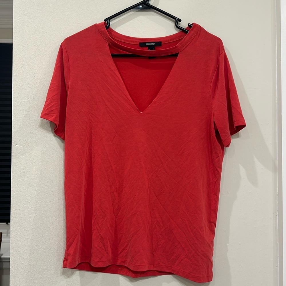 Forever 21 red top- large